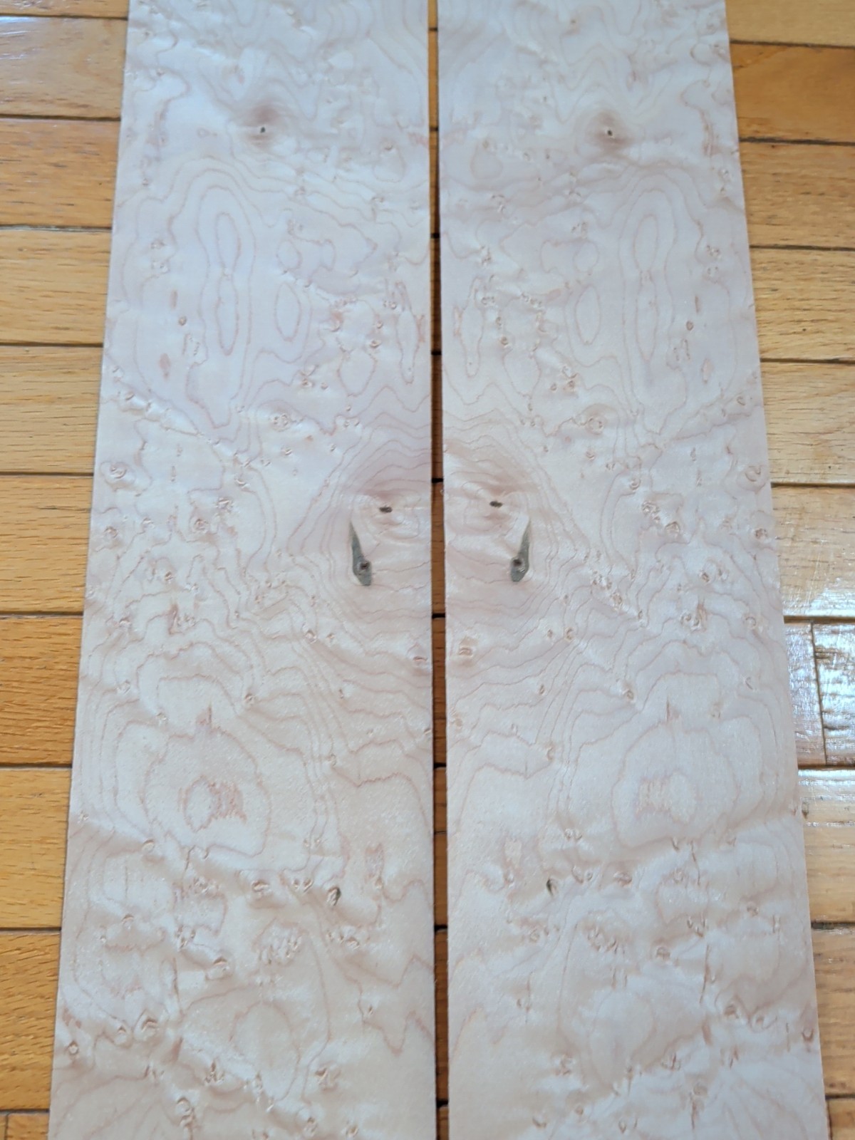 2 pieces of Birdseye maple veneer 39" x 5" each wood