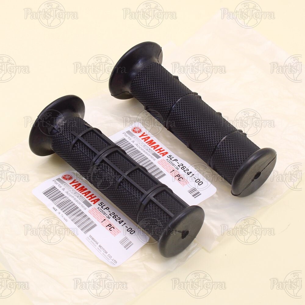 Genuine OEM YAMAHA Left & Right Steering Handle Grips, ATV Banshee 5LP26-241-00
