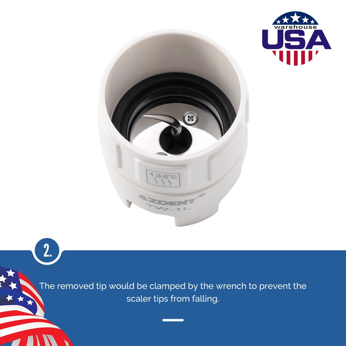 5X Dental Ultrasonic Piezo Scaler Tips Torque Wrench Key for NSK EMS SATELEC DTE