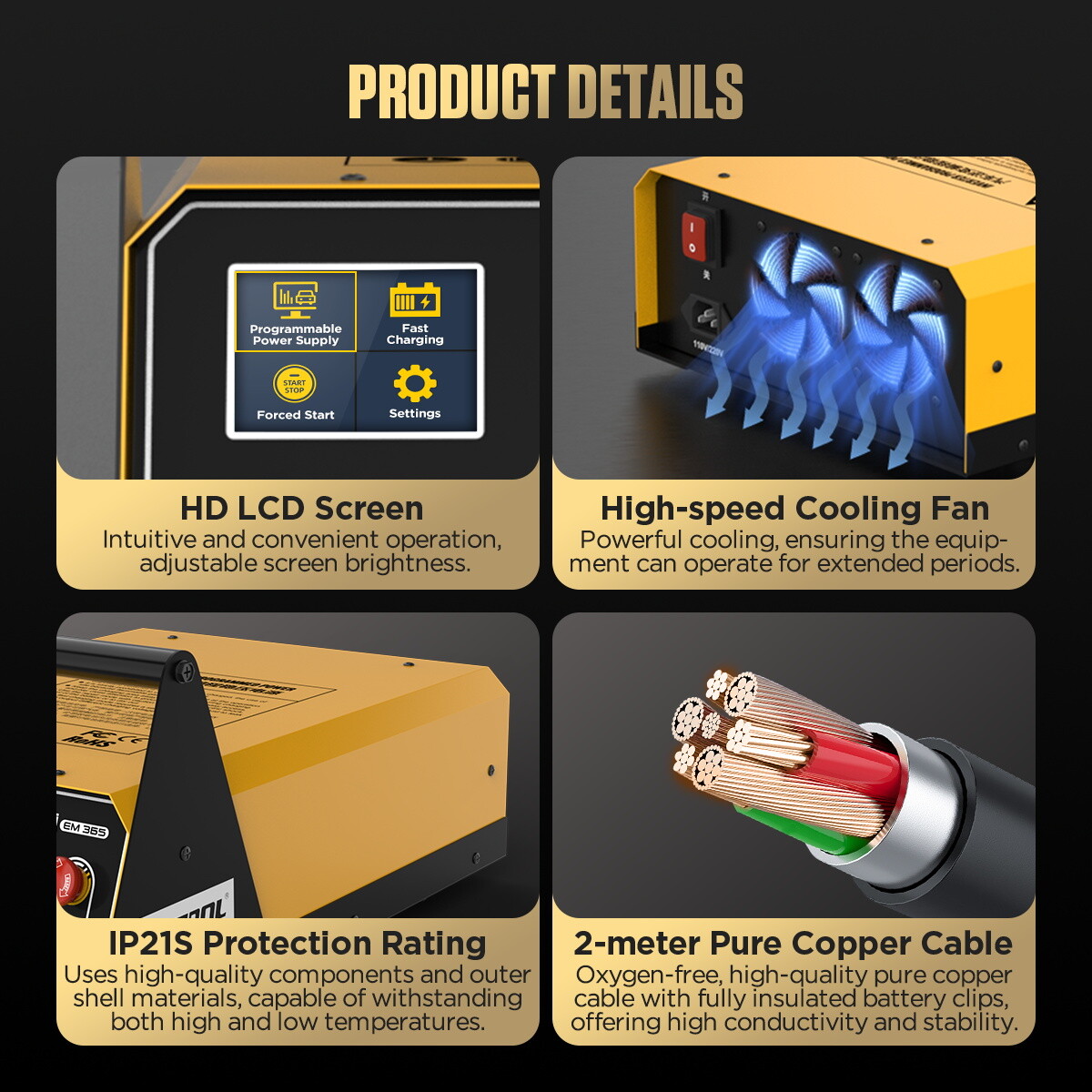 Auto ECU Reprogramming Power Supply Stabilizer Car Battery Charger Jump Starter