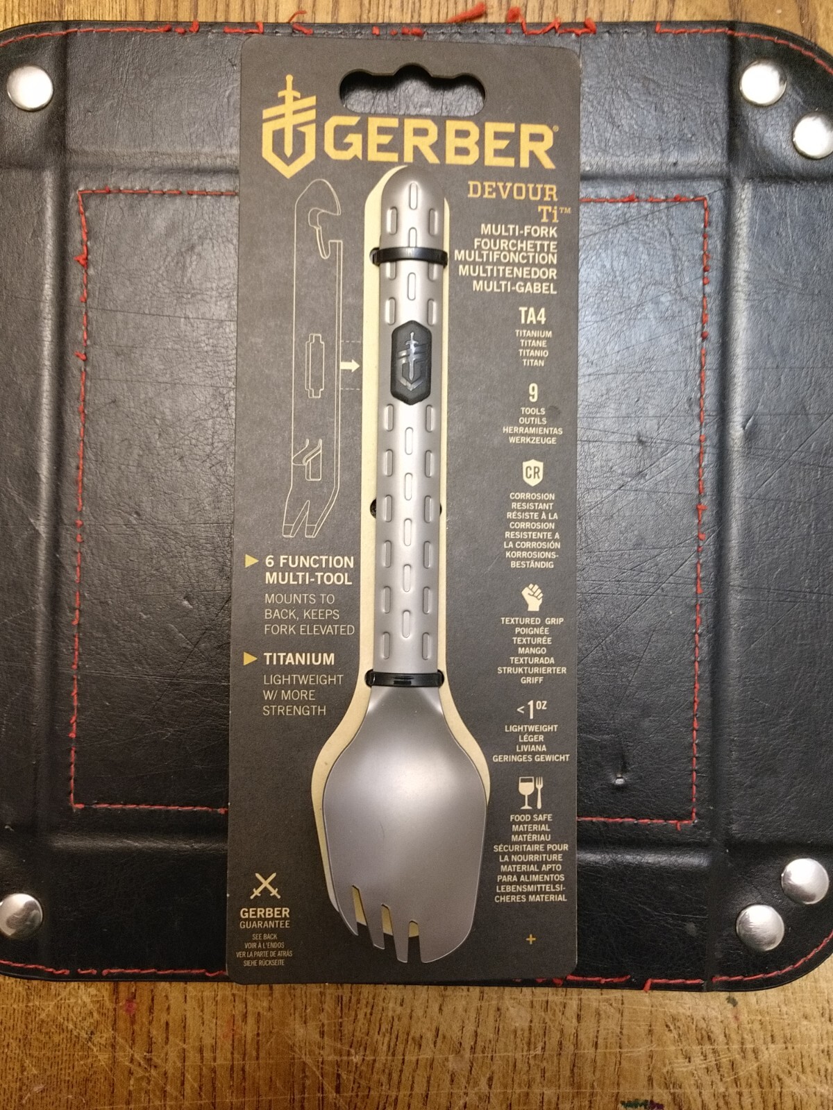 Gerber Devour Titanium Multi Fork & Function Multi Tool Combo 9 Tools  1.0 OZ