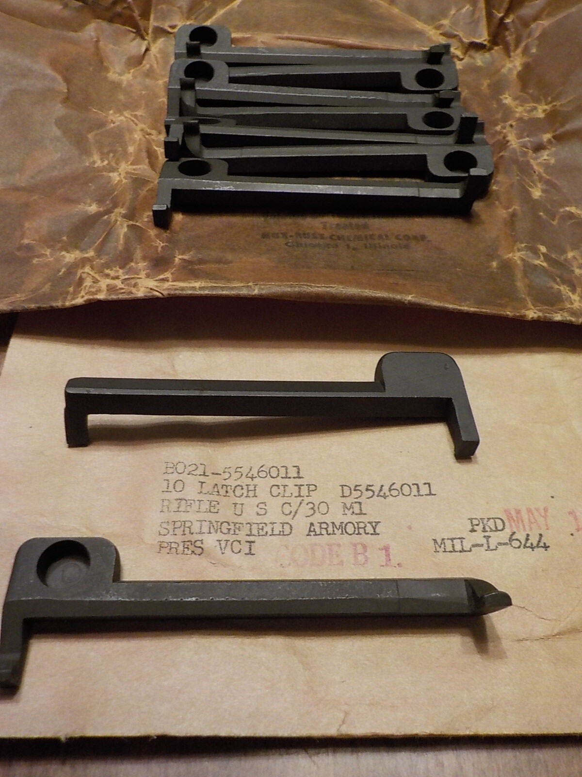 M1 Garand NOS Clip Latch Springfield MFG. ORIGINAL New Old Stock