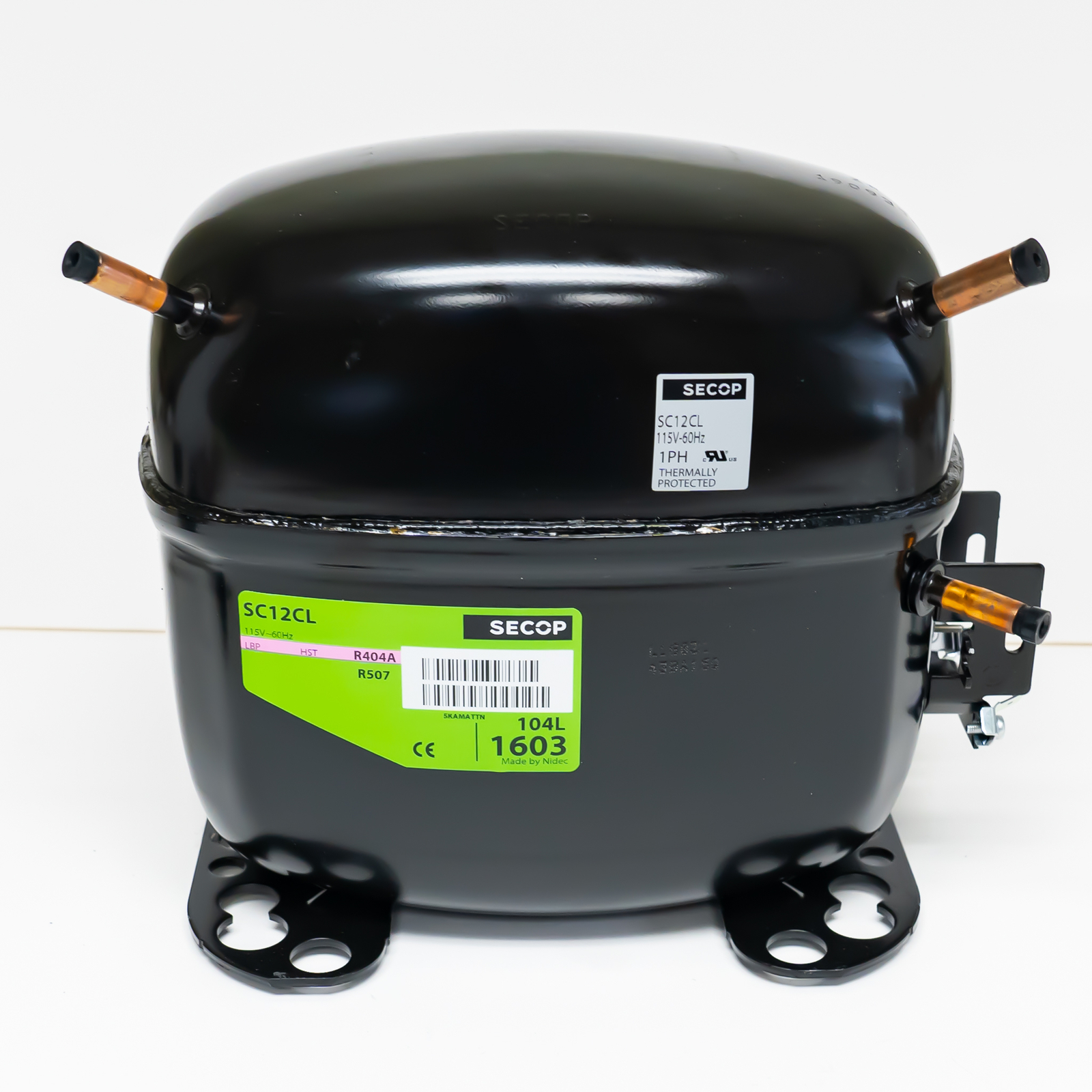 SC12CL R404a Refrigeration Compressor 2382 BTU LBP 115V for True 842160 842513