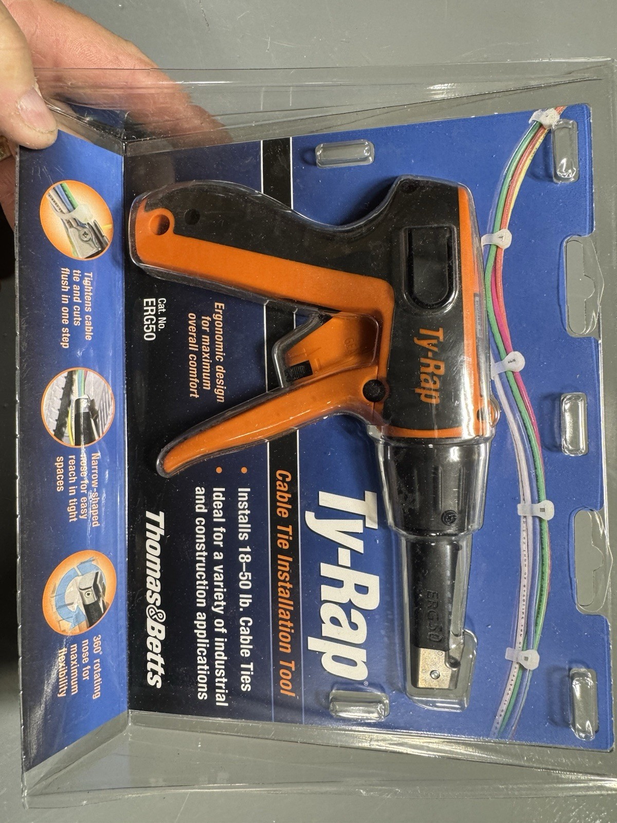 Thomas And Betts Erg50 Ty-rap Cable Tie Tension Tool (18lbs To 50lbs Capacity)