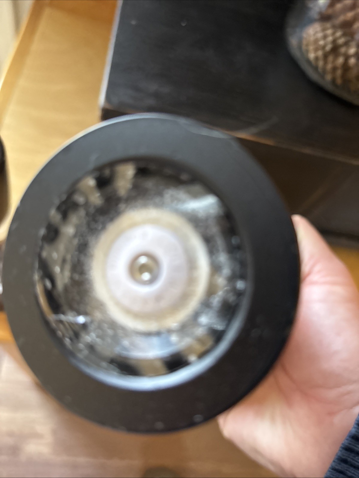 Cole & Mason Derwent Salt & Pepper Mill Set Black Wood Acrylic Grinder Used