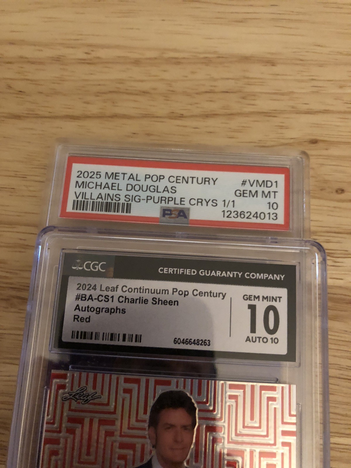 Michael Douglas Charlie Sheen Leaf Auto Wall Street Set