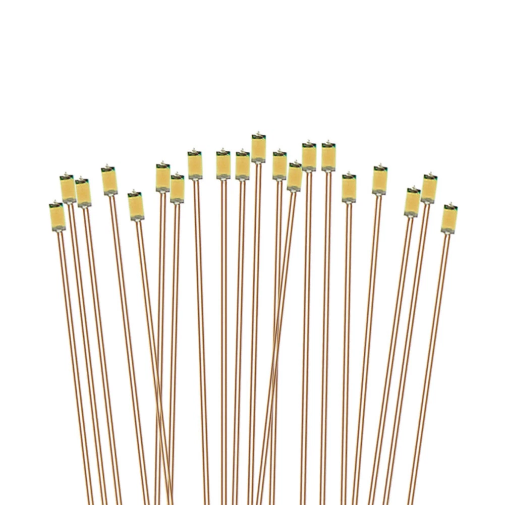 50X Wired Micro LED Pre-Soldered 0402,0603, 0805,1206 Copper Wire Lights SMD US