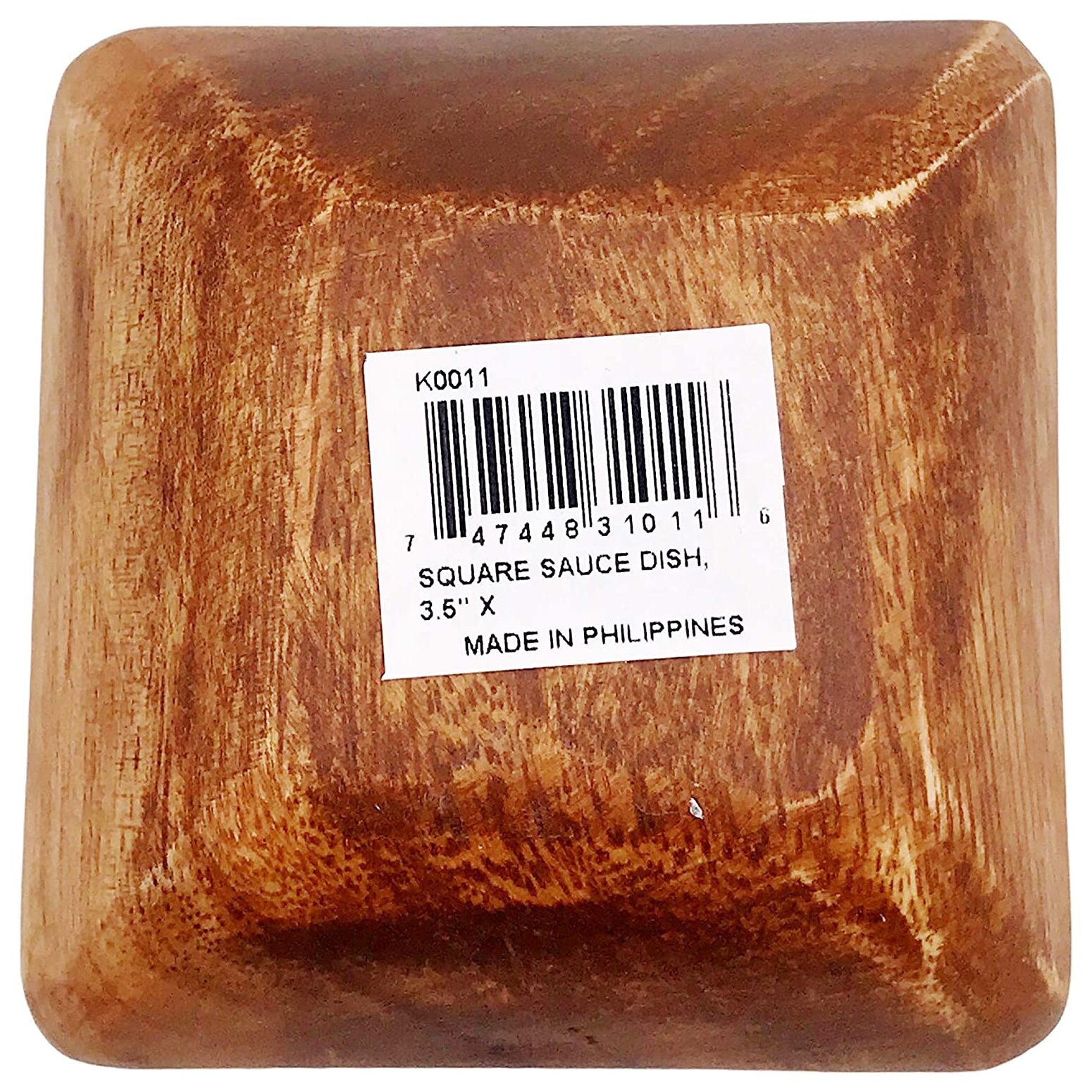 Pacific Merchants Acacia Wood 3.5" Condiment / Sauce Serving Bowl