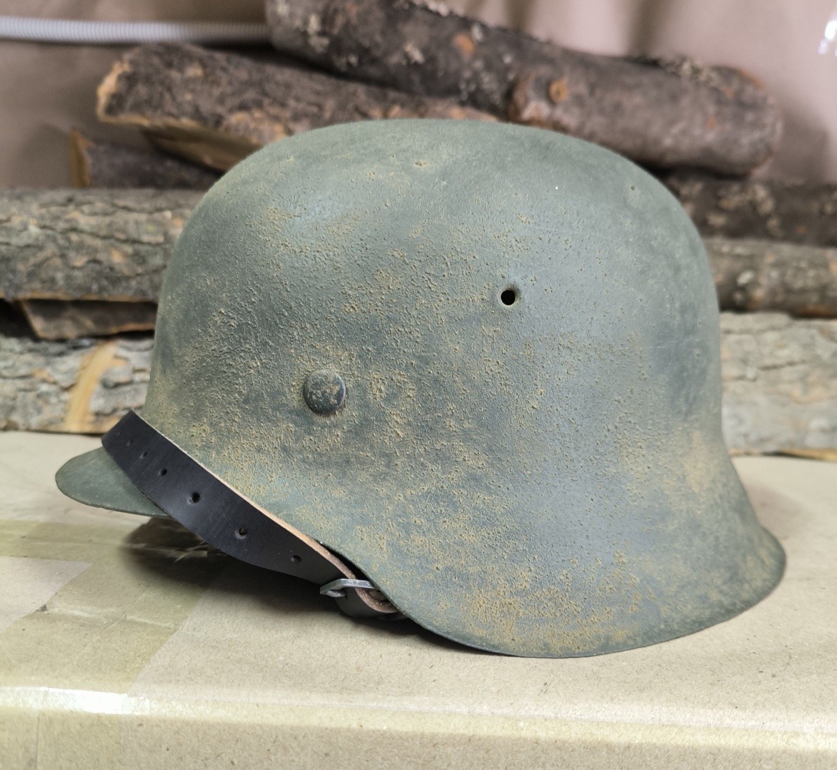 WW2 M42 German Helmet WWII M 42. Combat helmet size 64