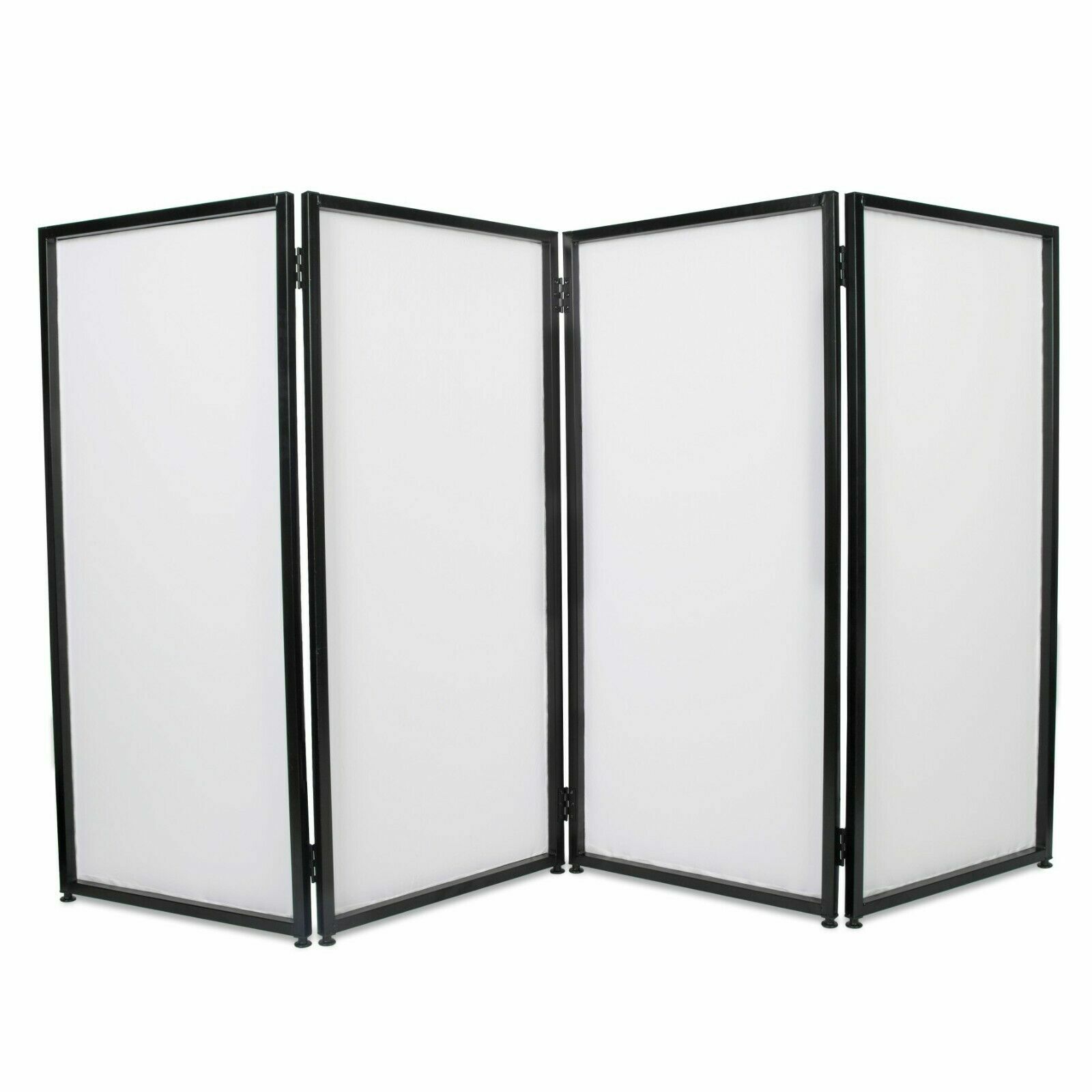 DJ Event Facade White/Black Scrim Metal Frame Booth +Travel Bag Case