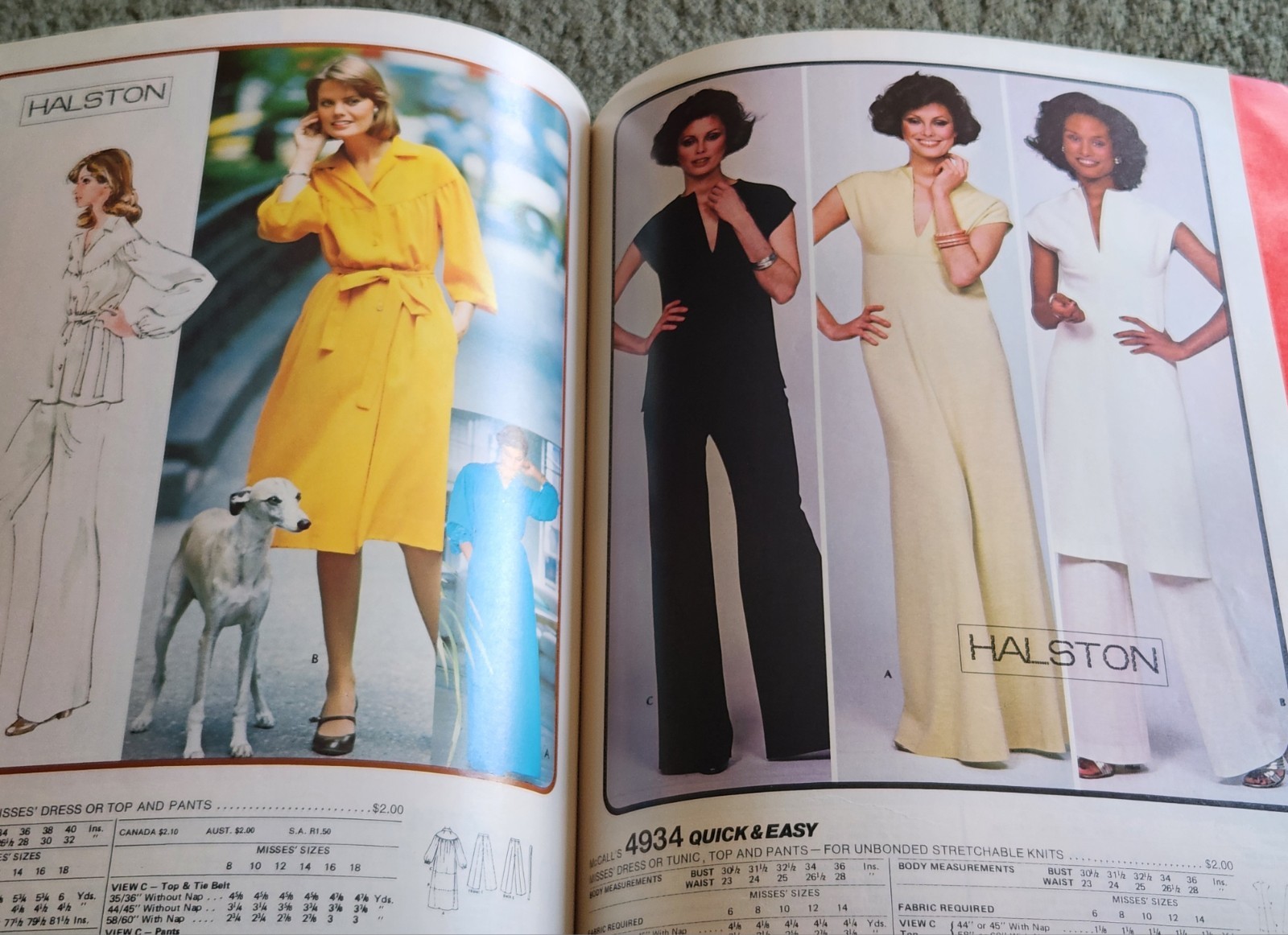 May 1976 McCall's HUGE Store Counter PATTERN CATALOG Halston Laura Ashley Marlo