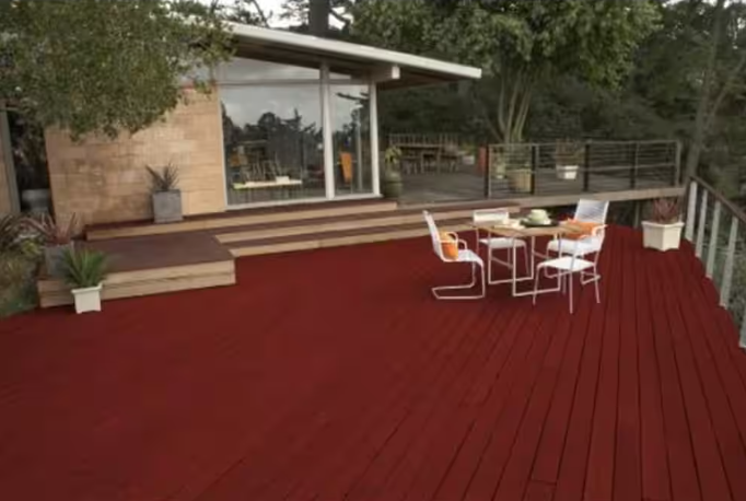 BEHR 5 Gal Premium Transparent Waterproofing Wood Finish REDWOOD #502 T330