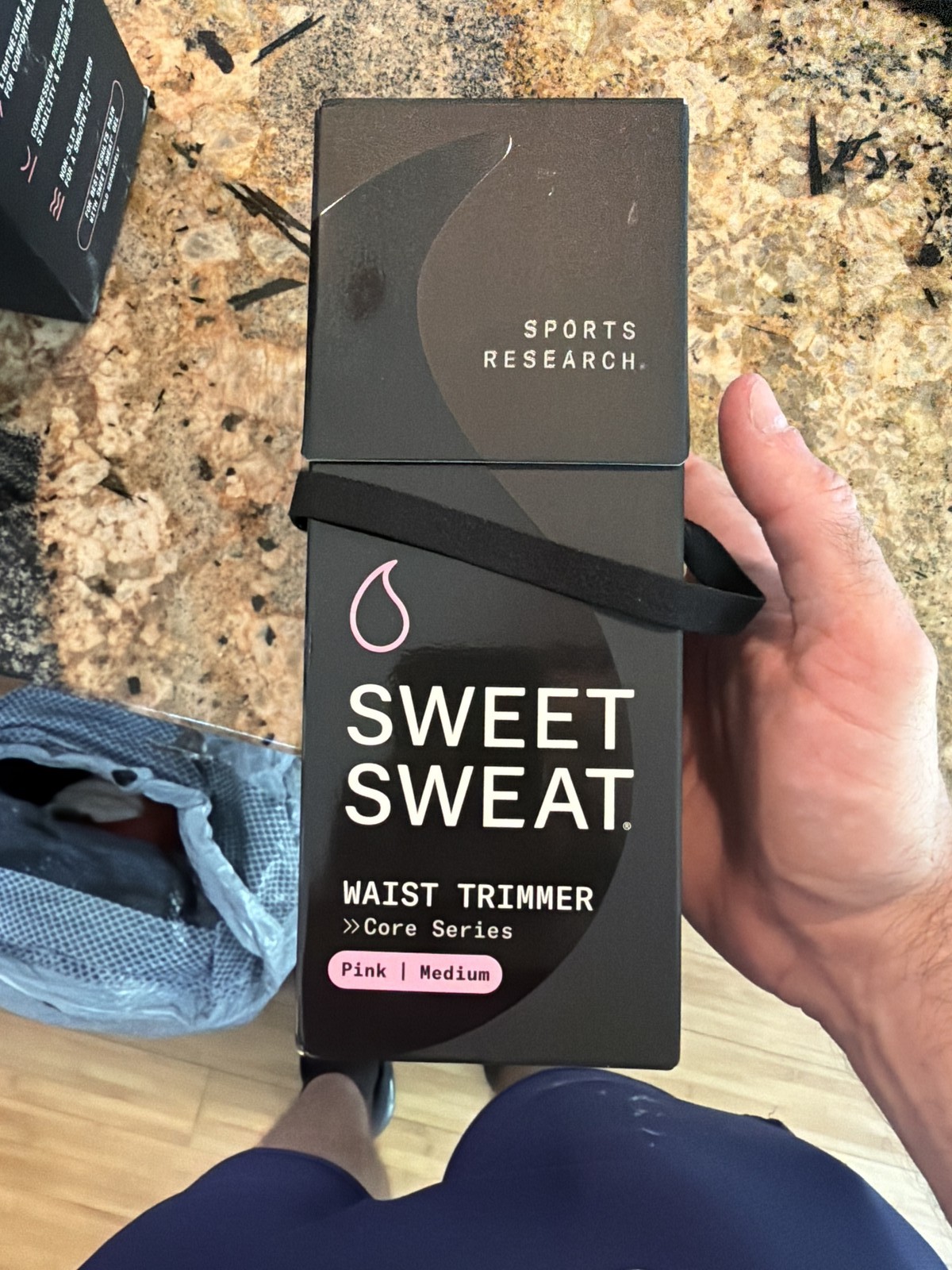 Sweet Sweat Waist Trimmer Core Series Medium Pink Neo-Sweat Neoprene Adjustable