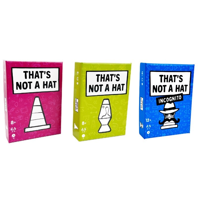 That'S Not a Hat - Fun Bluffing & Memory Party Game for All Ages Components