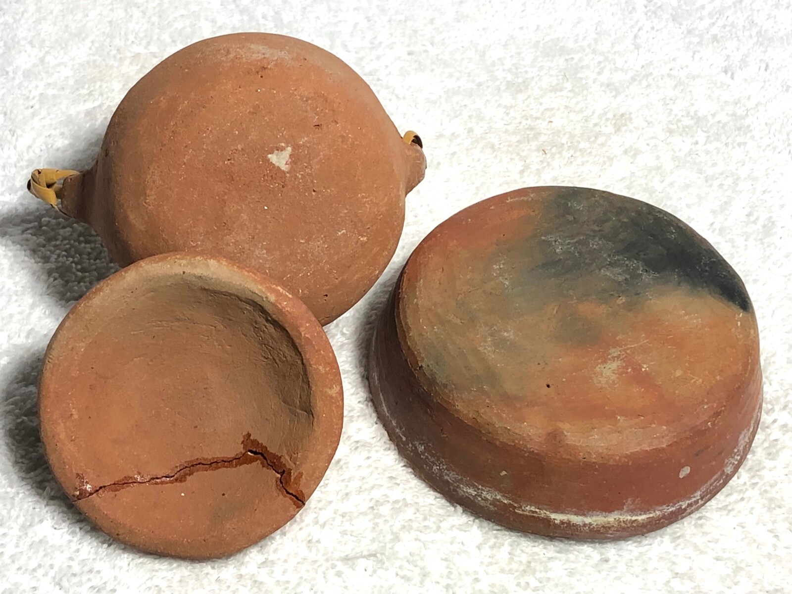 Negrito Novelty Pottery Indigenous Philippines Red Terra Cotta Bowl Pot Wicker H