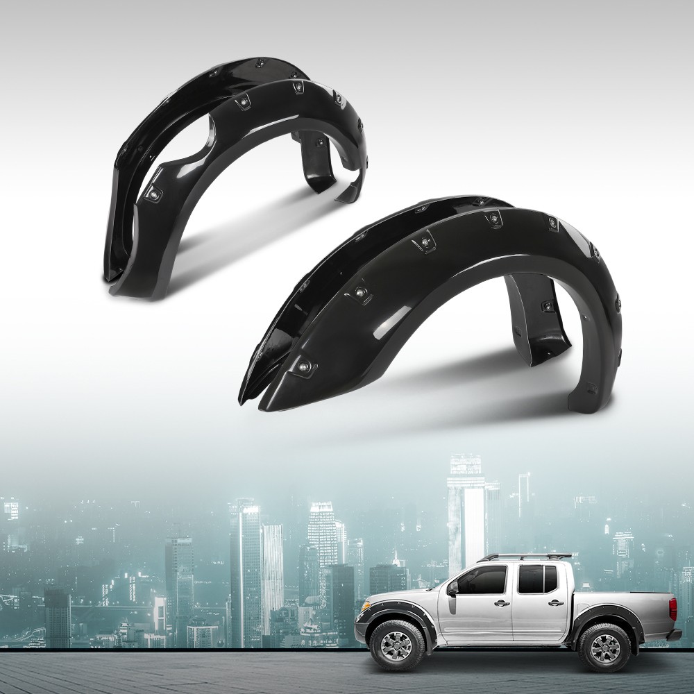 Pocket Rivet Bolt On Fender Flares Fit For 2006-2020 Nissan Frontier 5' Bed