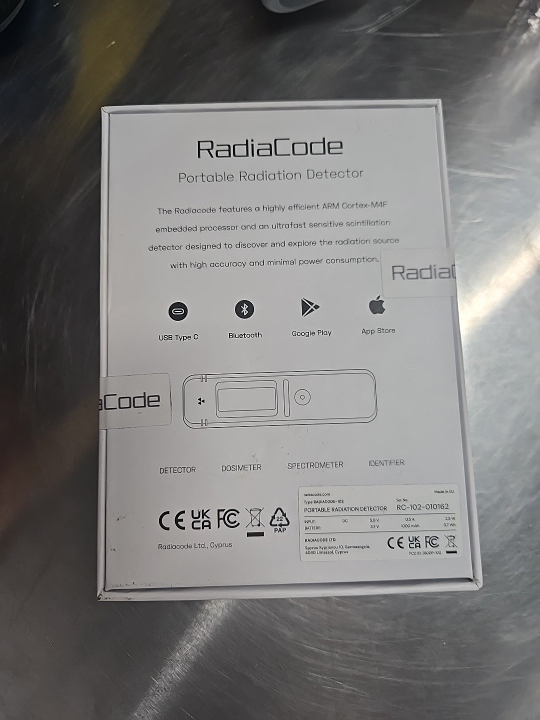 Radiacode 102 Ratiation Detector and Spectrometer
