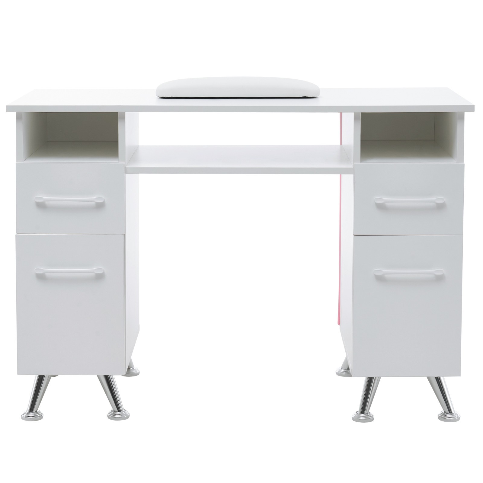 Acetone Resistant Manicure Table Nail Desk with Drawers, New