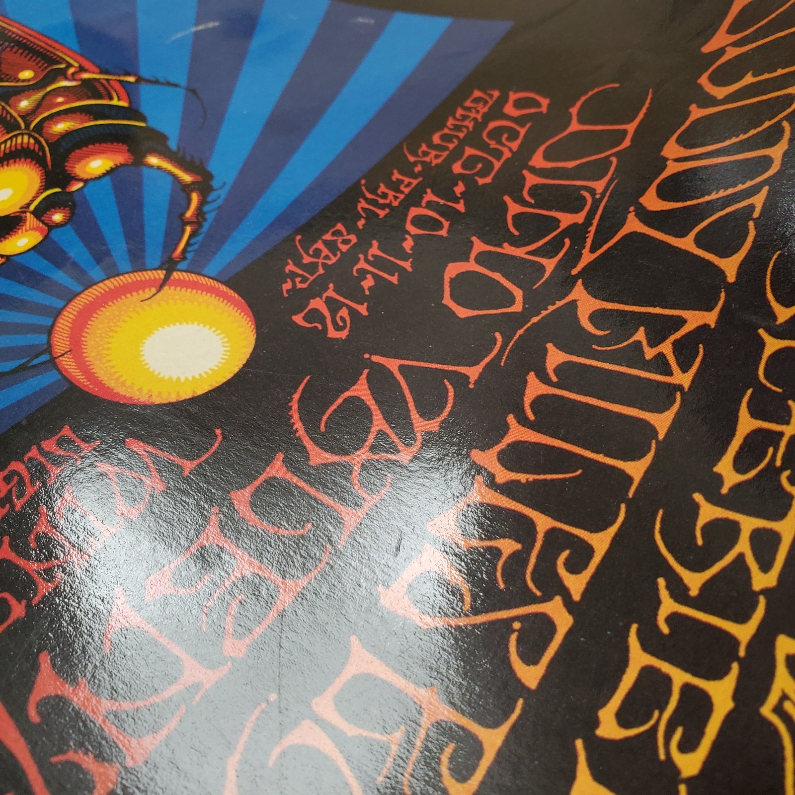 Jimi Hendrix Winterland 1968 Psychedelic Poster Rick Griffin Moscoso BG-140