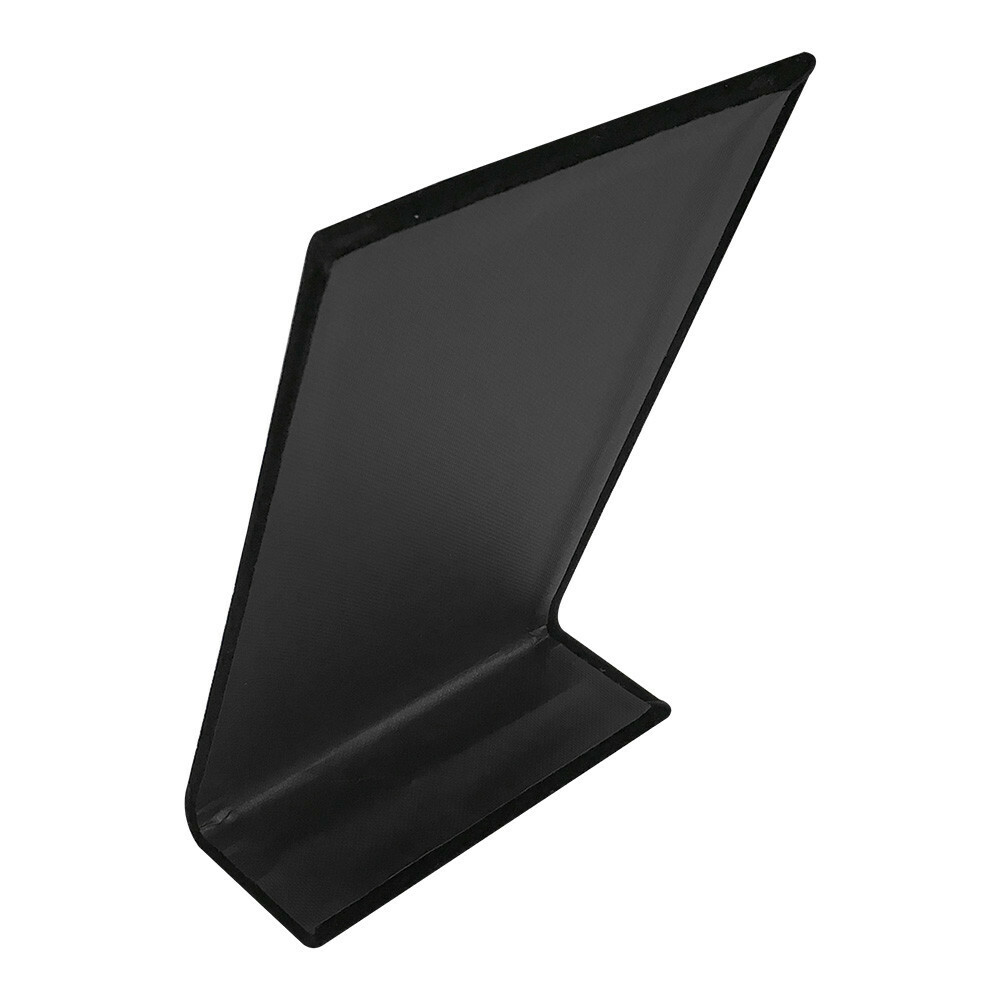 8'' x 4-3/4'' Black Velvet Large Ramp Jewelry Necklace Display Holder Show Case