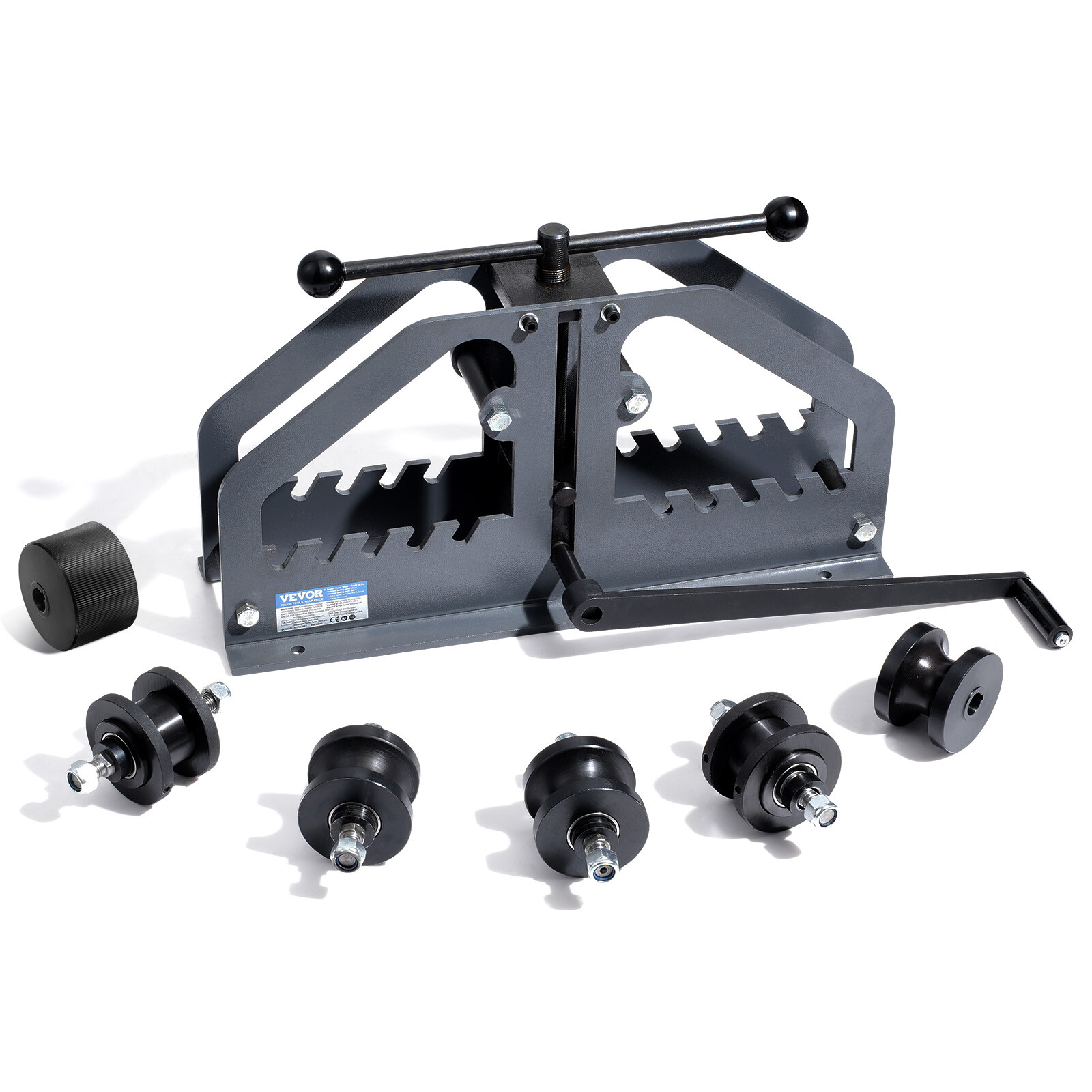 Tube Roller Bender Max 1-1/2" Manual Tube Pipe Roller Bender with 6 Dies