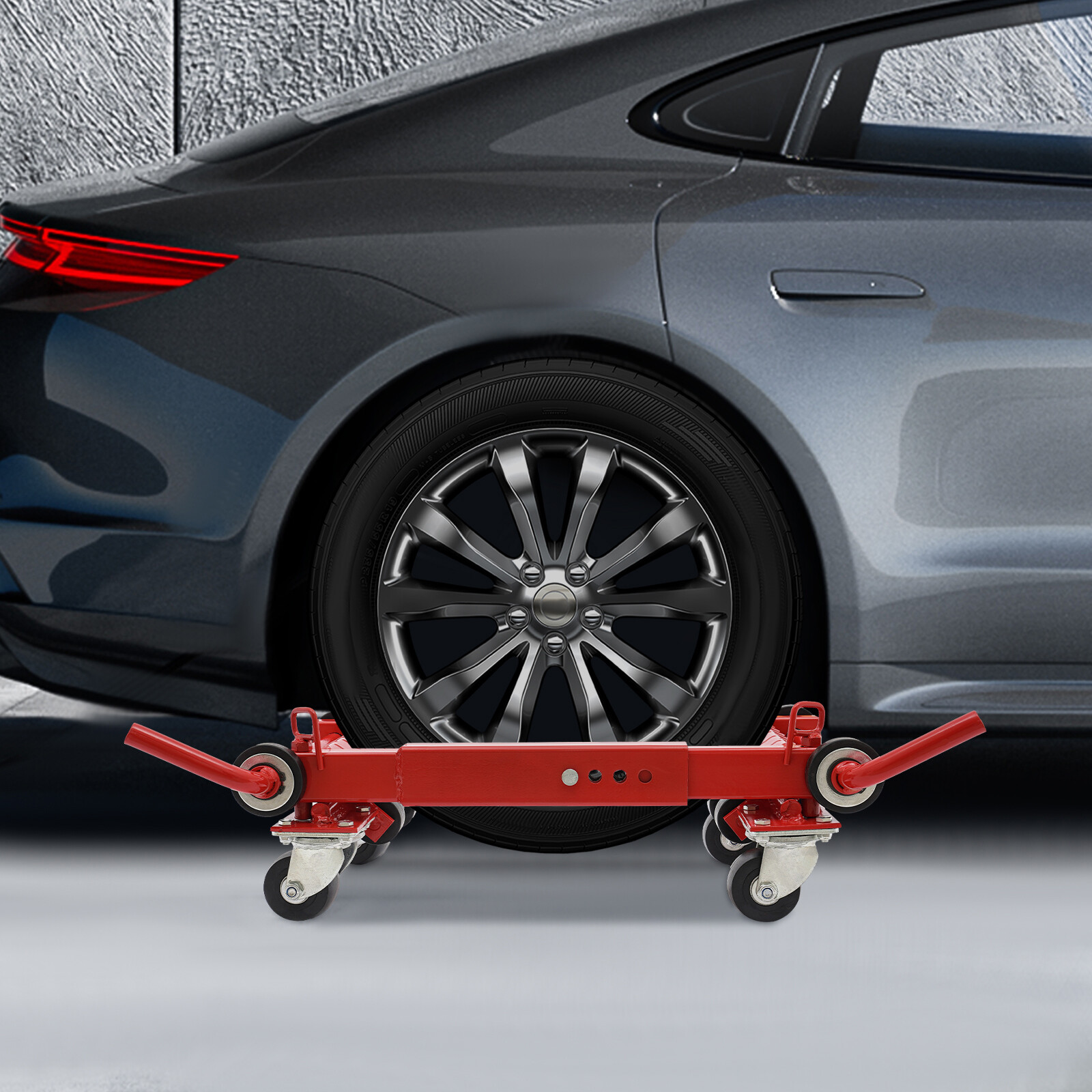 2200lb Lever Type Car Wheel Dolly Auto Vehicle Positioning Moving Tire Lift Jack