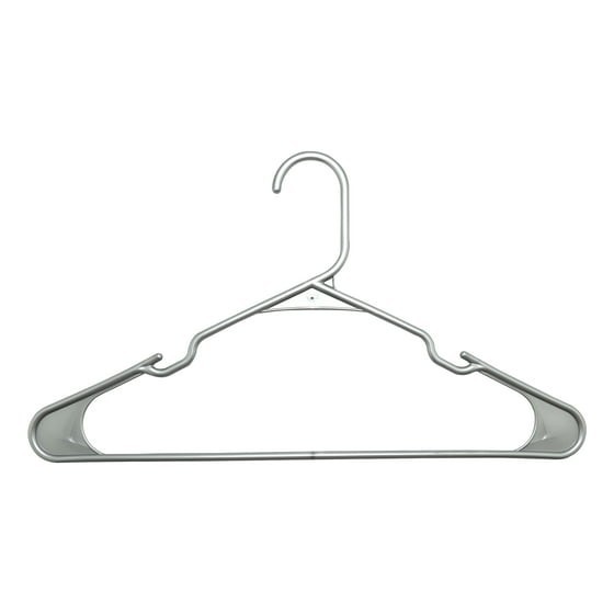 Plastic Clothes Hangers - 50 Pack, Lightweight & Durable - Everyday Use - Black