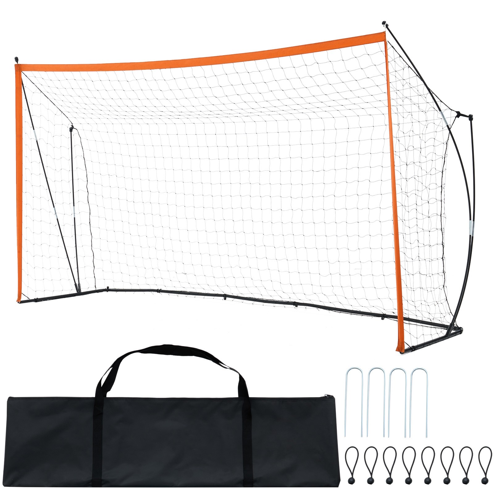 Uimoso 12x6 ft Portable Soccer Goal Kids Soccer Net Carry Bag Backyard Training