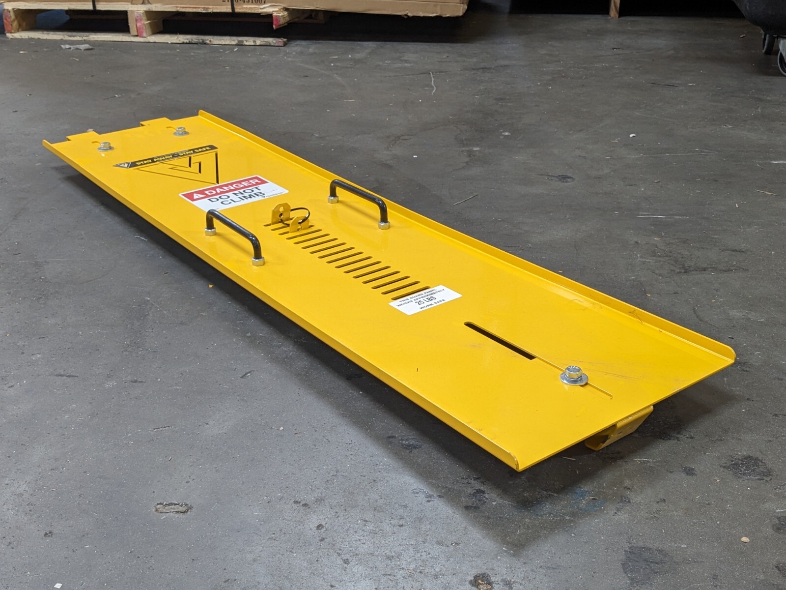 Belt Conveyor Guarding 71376A Ladder Safety Guard 62" L. x 15" W. Aluminum