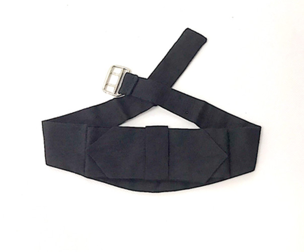 Pre-Tied Black Cravat - Neck Tie for Gentlemen