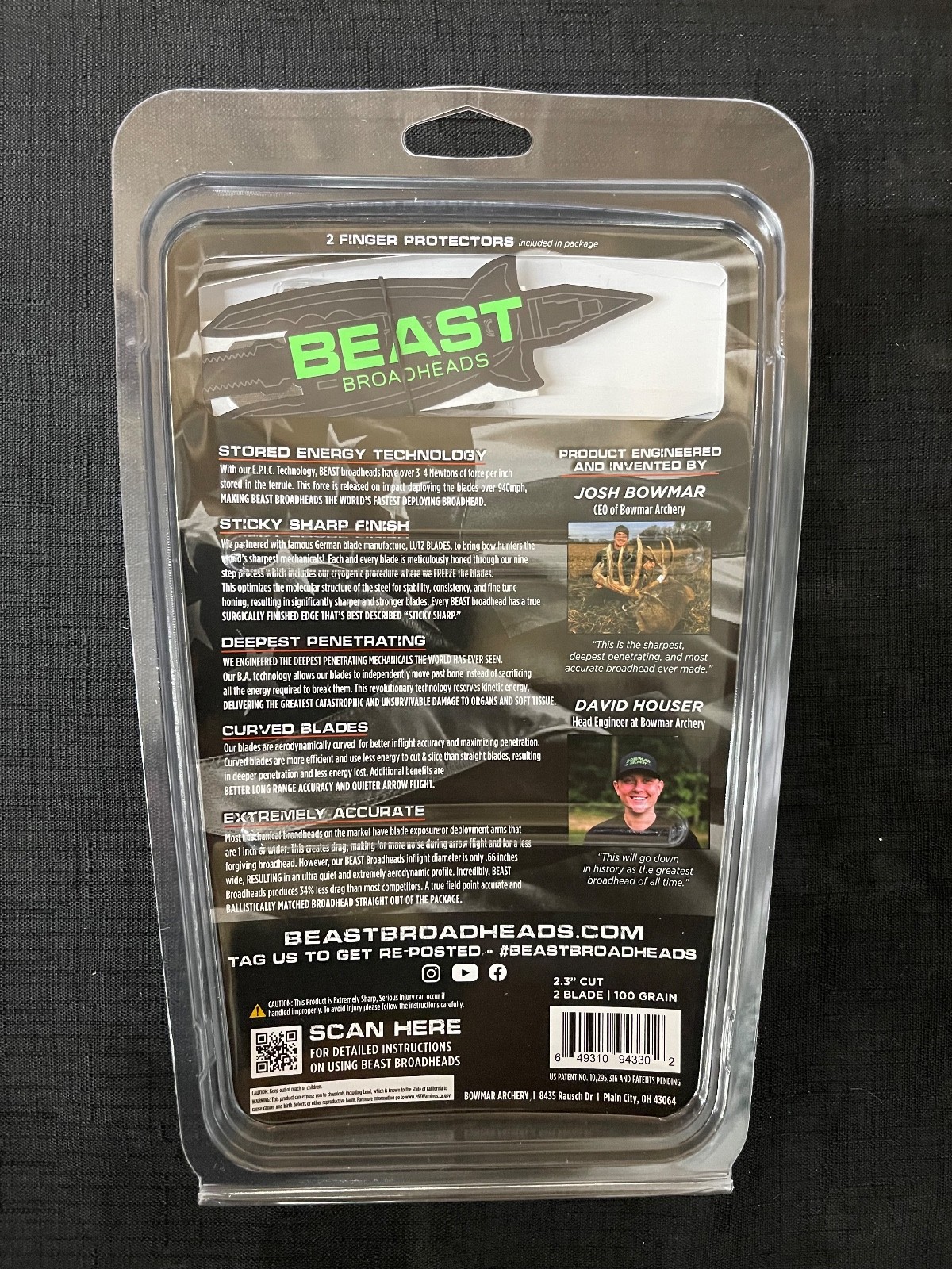 Beast Broadheads Special Edition MAGA 2 Blade 100gr 2.3" 3 Pack BRAND NEW