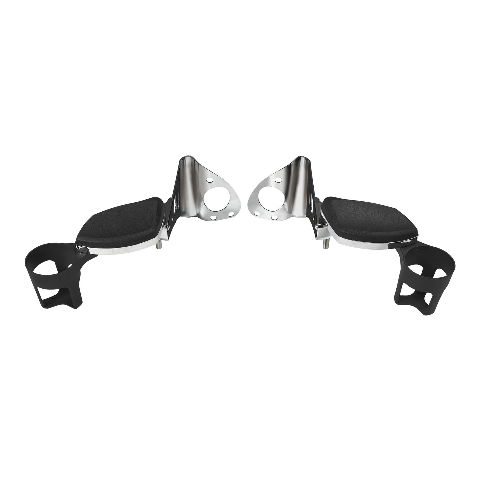 Rear Passenger Arm Rests Armrests Drink Holder Fit For Harley Touring 2014-2024