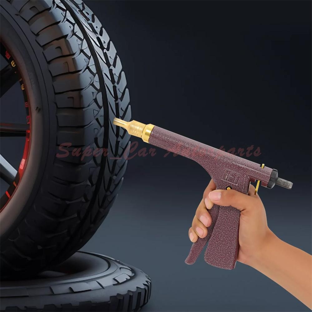 Tire Plugger Tubeless Tire Wheel Repair Gun Kit Mushroom Plug Probe Nozzle USA