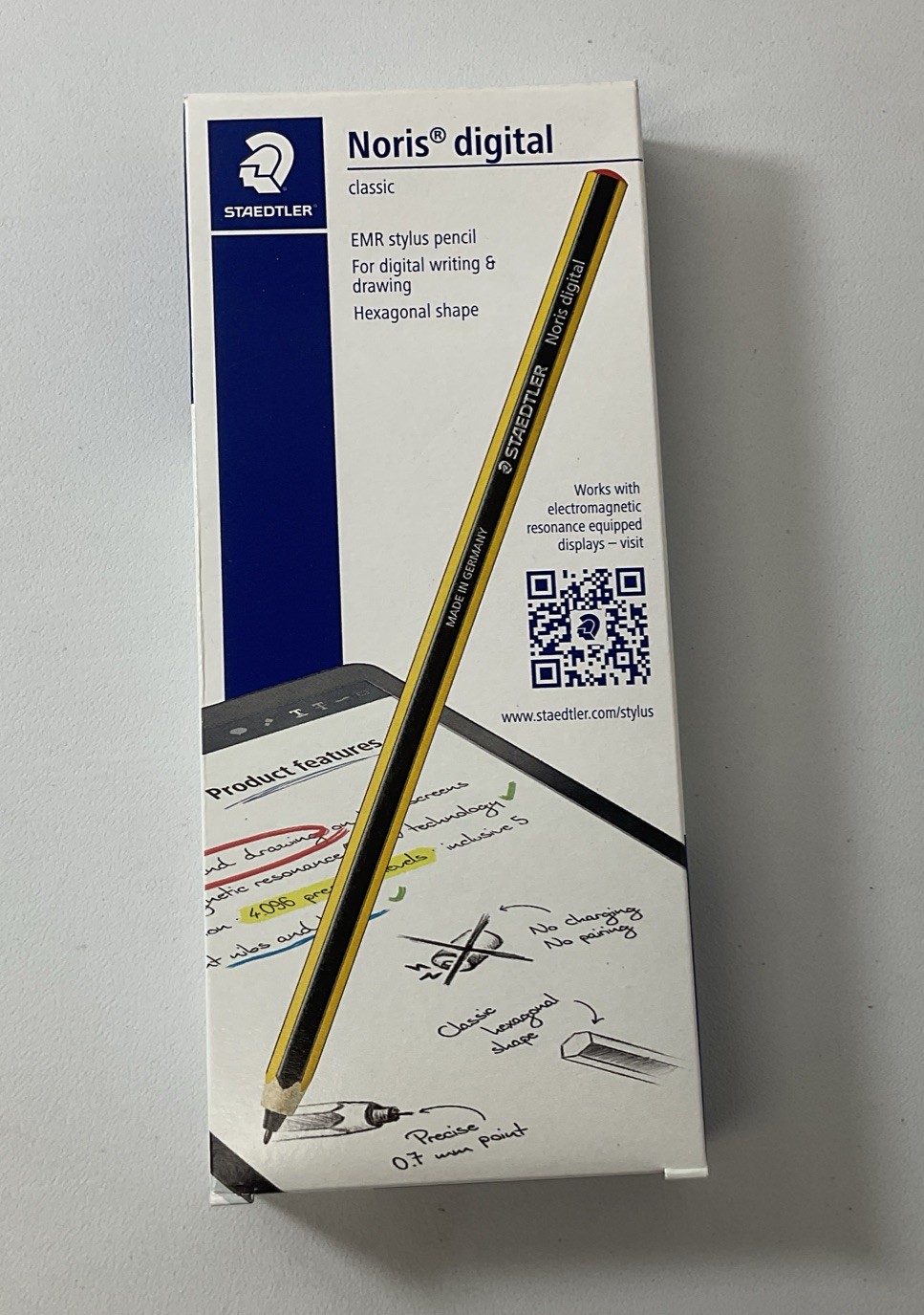 STAEDTLER Noris Digital Classic EMR Stylus Pen, 0.7mm Tip -  180-22-1 - NEW