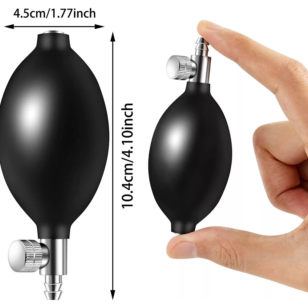 3Pcs Blood Pressure Latex Bulb Inflation Bulb Pump Hand Squeeze Bulb Air Valve