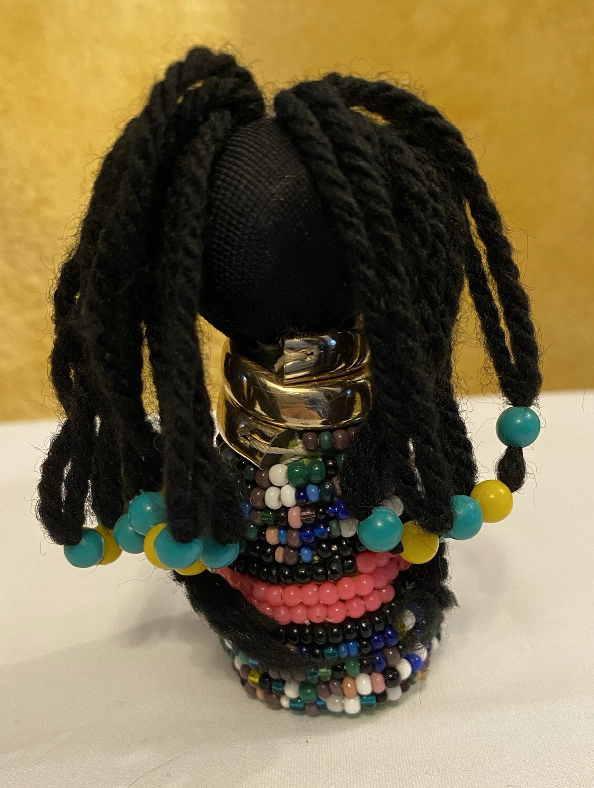NDEBELE Handmade African Mother & Child Beaded Fertility Ceremonial Dolls