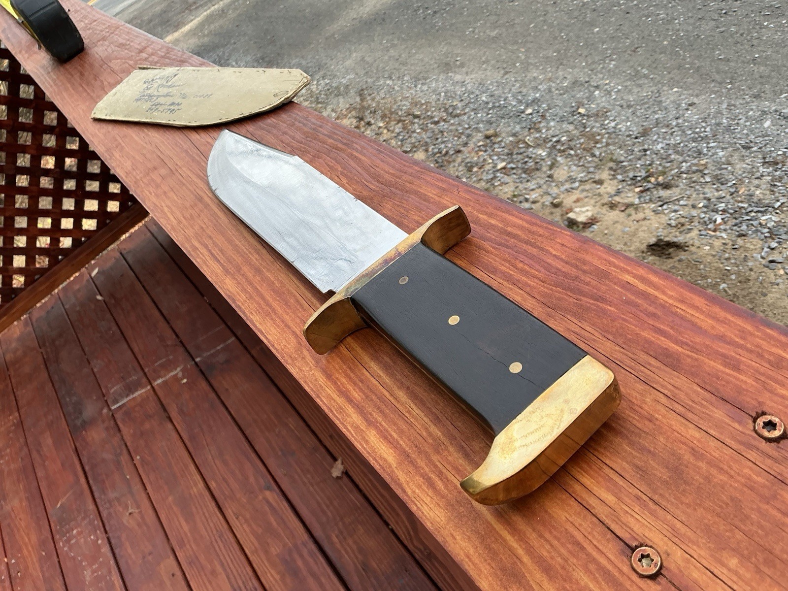 Vintage Antique Bowie knife rosewood handle custom USA