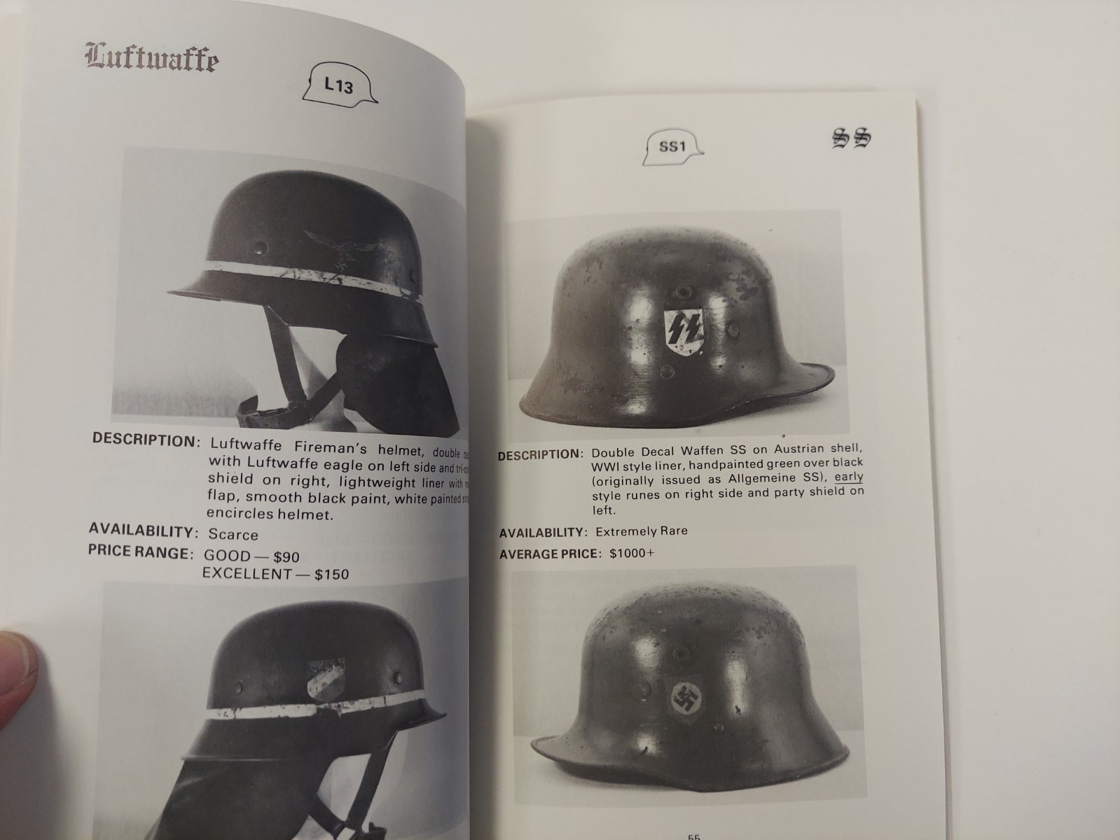 GERMAN HELMETS 1933-1945 Collector's Guide - Goodapple - Weinand, one of 1,500
