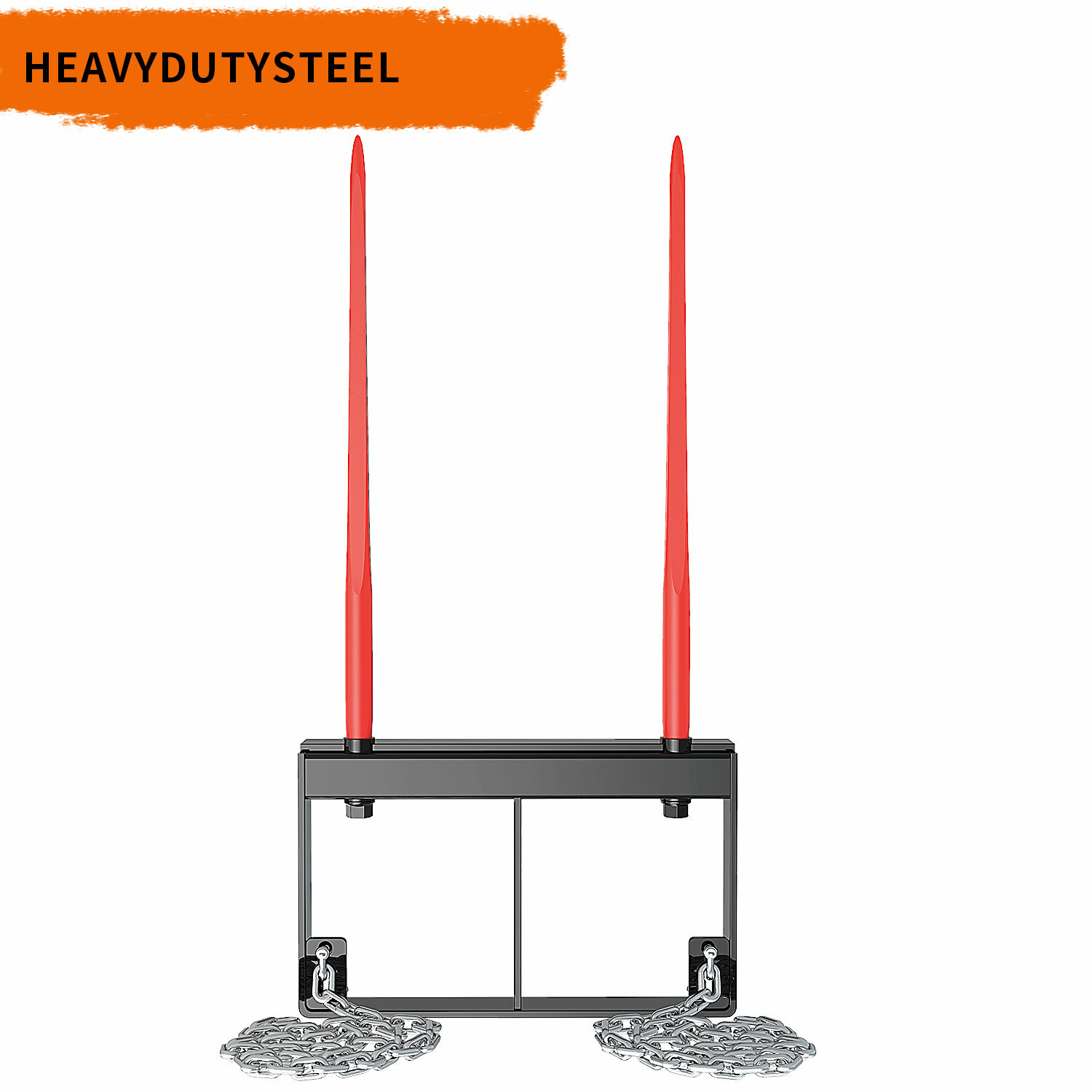 Universal 49" Hay Bale Spear Front Loader Bucket Attachment