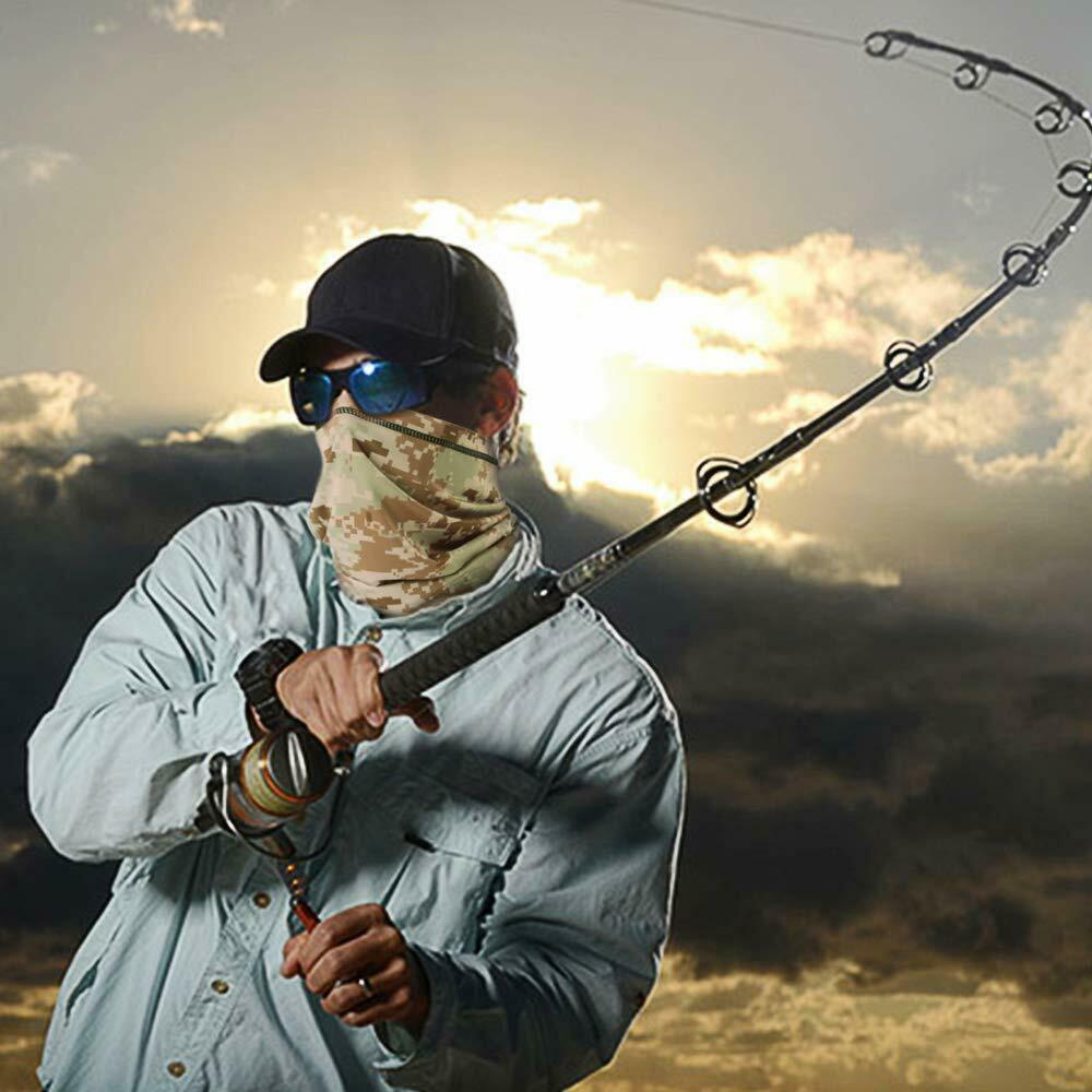 Tactical Camo Neck Gaiter Face Mask Scarf Breathable Bandana Cover Balaclava US