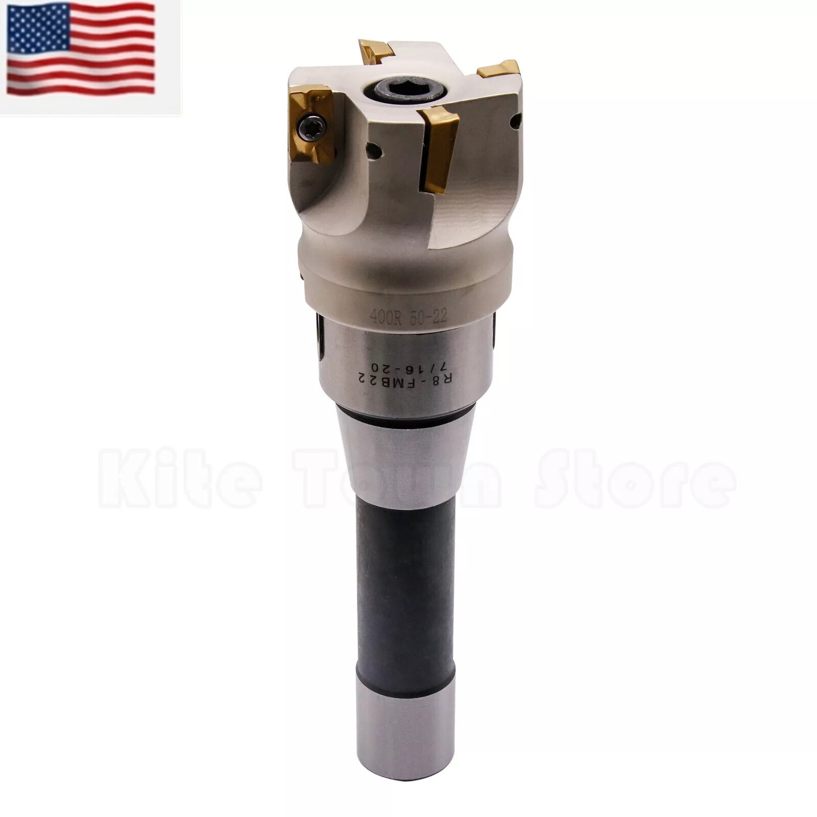 10Pc APMT1604 Carbide Insert Face End Mill Shell Cutter R8 FMB22 Arbor 400R 50MM