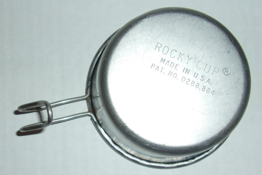 Vtg Rocky Cup Stainless Steel Camping Hiking 1 Cup/250ml Measure Made in USA