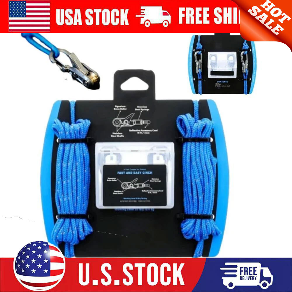 Non-slip Cord and Rope Tightening and Cinching Tool with Rollercam Techno 2025