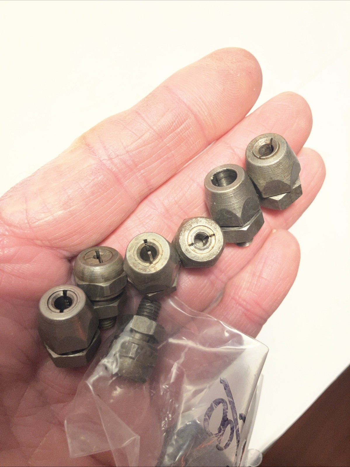 Vintage Aircraft Aviation Tool Threaded Angle Drill Bit Reamer Collets Holder