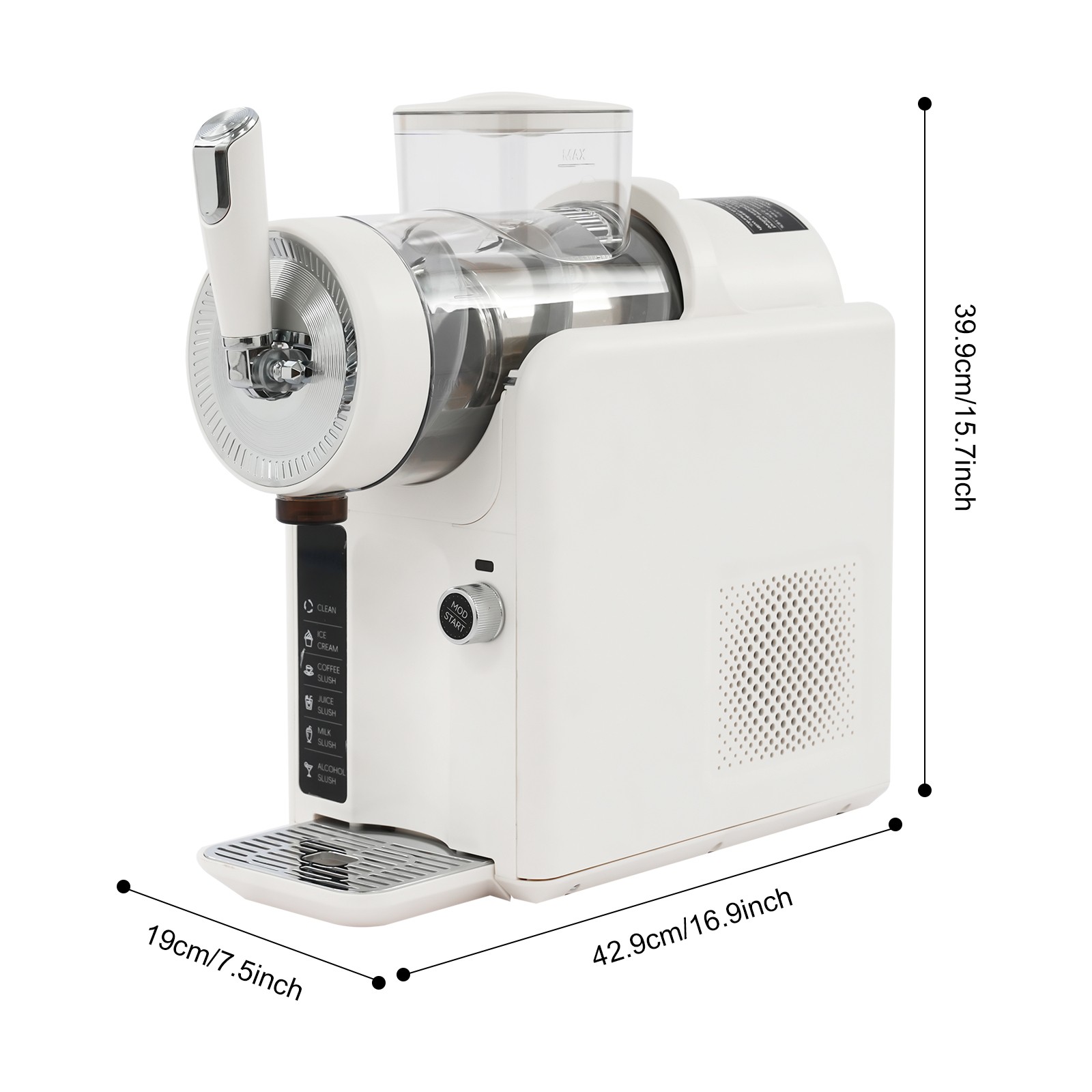 1.8L/0.48 Gallon Shaved Ice Machine Electric Frozen Drink Machine Tabletop 185W