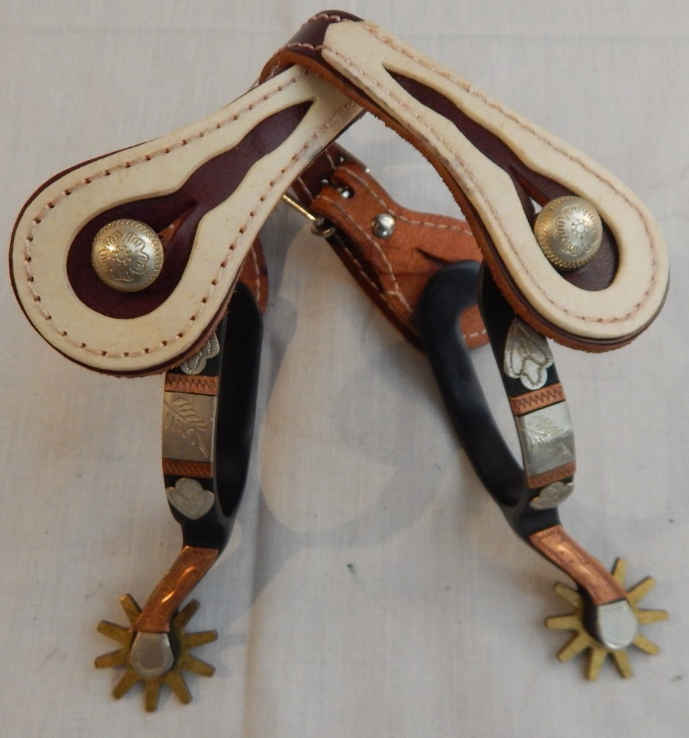 Western Cowboy Concho Style Spurs - 38