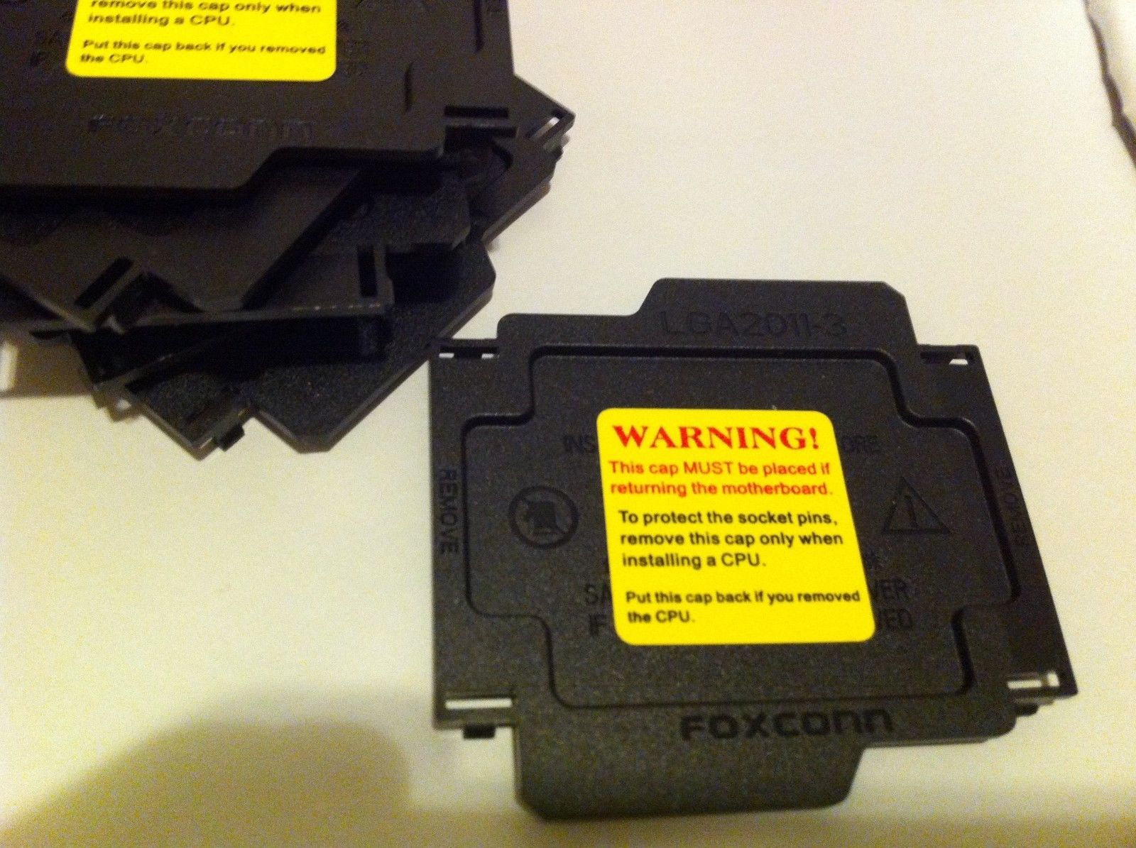 LOT 4 Pcs ORIGINAL FOXCONN LGA2011-3 CPU SOCKET COVER
