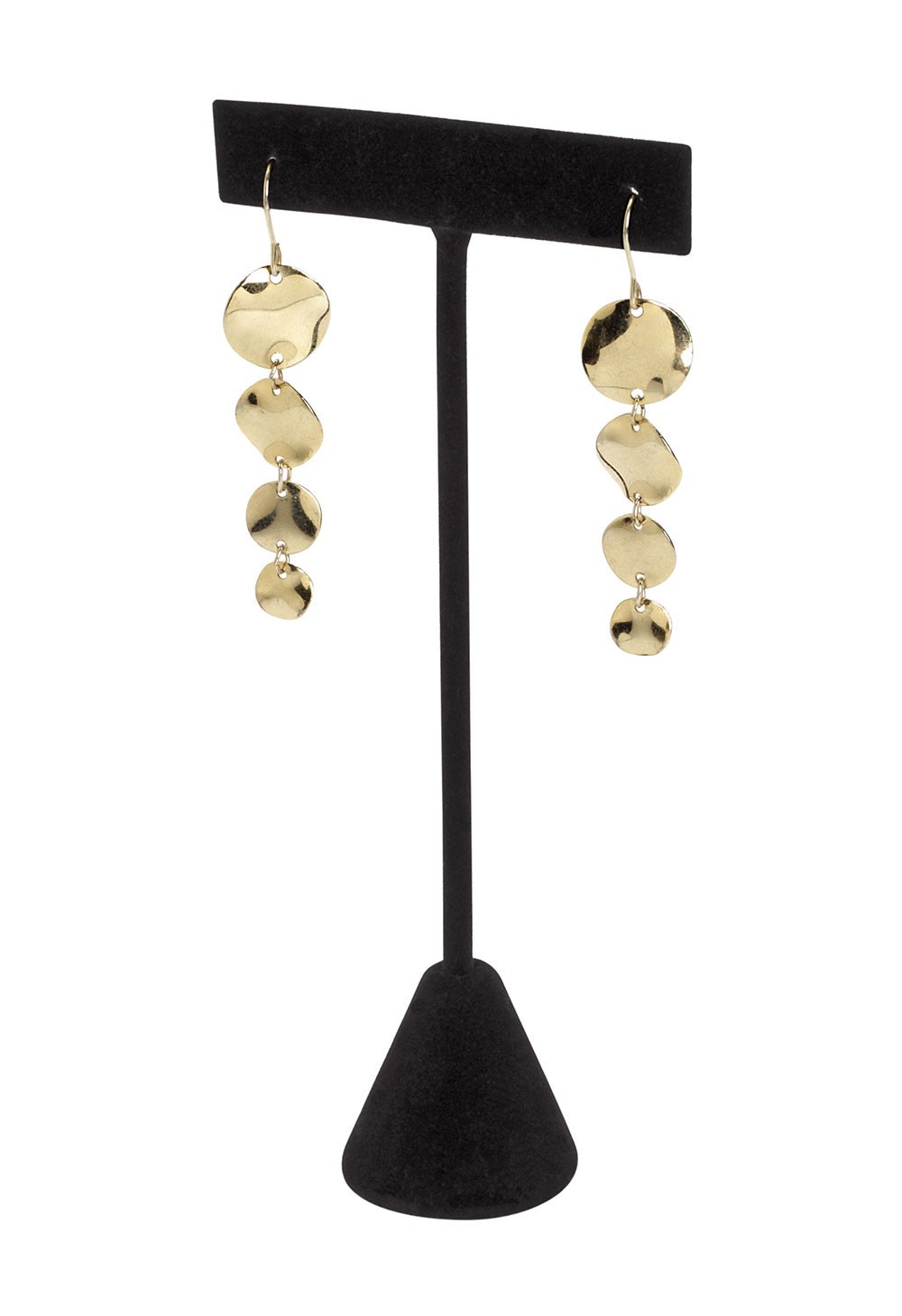 SSWBasics Black Velvet Earring T-Bar Display- Black Velvet Earring Display