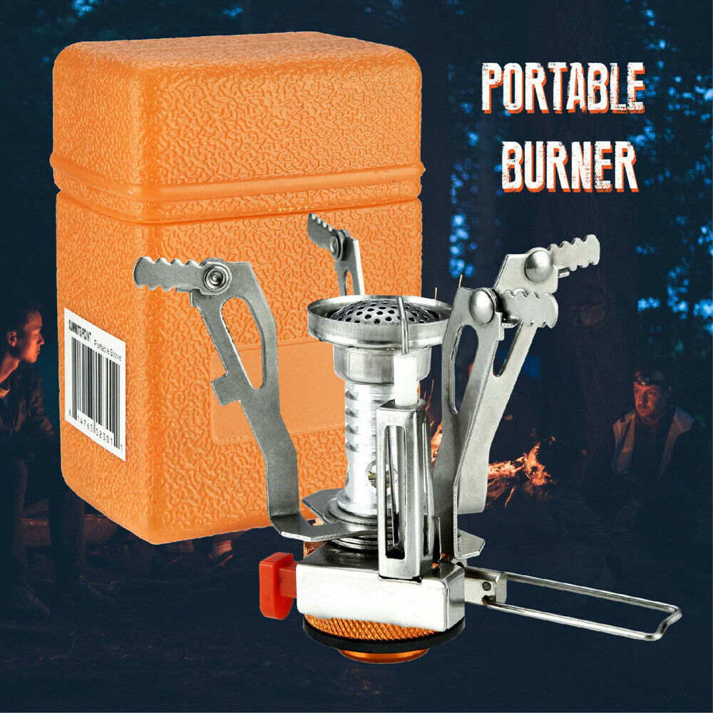Portable Cookware Gas Camping Stove Butane Propane Burner Outdoor Hiking Picnic