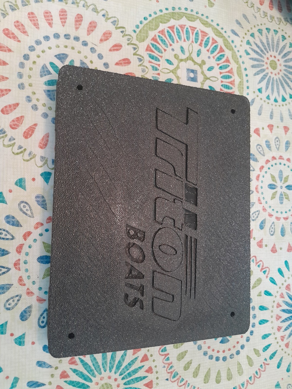 Triton TR19 Dash Blank Insert front 6.75” X 5.5”Bass Boat Triton Depth Finder